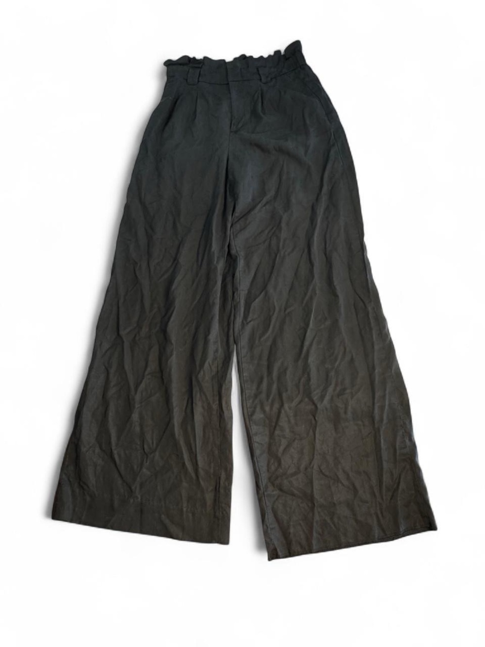 Banana Republic High-Rise Paperbag Waist Tencel Wide Leg Culotte Pants Size 2